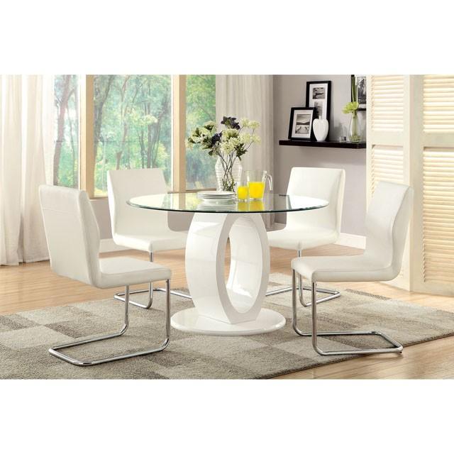 LODIA I White Side Chair - Casa Morelos / Coahuila Furniture (Oklahoma City, OK)