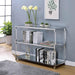 Ludvig Chrome/Clear Sofa Table - Casa Morelos / Coahuila Furniture (Oklahoma City, OK)