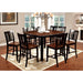 DOVER II Black/Cherry Counter Ht. Table w/ 16" Leaf - Casa Morelos / Coahuila Furniture (Oklahoma City, OK)