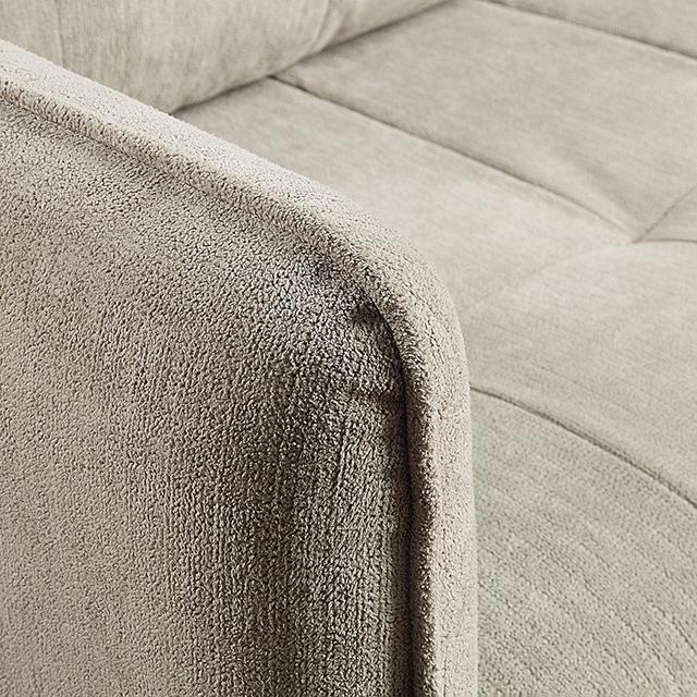 LYNDA Loveseat w/ Pillows, Light Gray - Casa Morelos / Coahuila Furniture (Oklahoma City, OK)