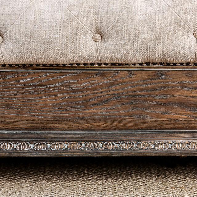 LYSANDRA Beige/Rustic Natural Tone Cal.King, E.King, & Queen Bed - Casa Morelos / Coahuila Furniture (Oklahoma City, OK)