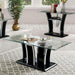 Staten Glossy Black/Chrome Coffee Table - Casa Morelos / Coahuila Furniture (Oklahoma City, OK)