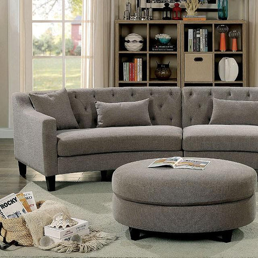 SARIN Warm Gray Sectional - Casa Morelos / Coahuila Furniture (Oklahoma City, OK)