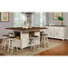 SABRINA Off White/Cherry Counter Ht. Stool, Cherry & White (2/CTN) - Casa Morelos / Coahuila Furniture (Oklahoma City, OK)