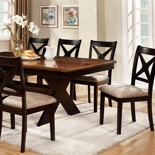 Liberta Dark Oak/Black Dining Table - Casa Morelos / Coahuila Furniture (Oklahoma City, OK)