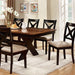 Liberta Dark Oak/Black Dining Table - Casa Morelos / Coahuila Furniture (Oklahoma City, OK)