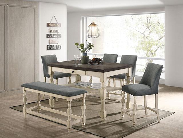 PLYMOUTH Counter Ht. Bench - Casa Morelos / Coahuila Furniture (Oklahoma City, OK)