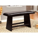 HURLEY Black Counter Ht. Bench - Casa Morelos / Coahuila Furniture (Oklahoma City, OK)