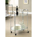 LOULE Chrome Serving Cart - Casa Morelos / Coahuila Furniture (Oklahoma City, OK)
