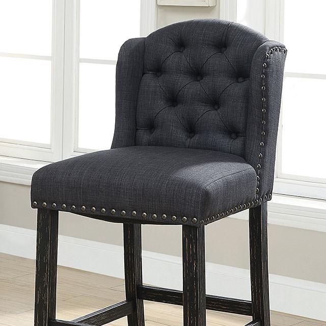 SANIA Bar Ht. Wingback Chair (2/CTN) - Casa Morelos / Coahuila Furniture (Oklahoma City, OK)