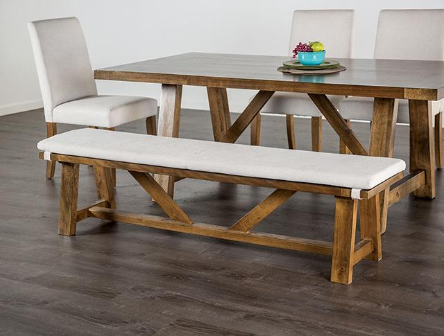 Losone Bench w/ Cushion - Casa Morelos / Coahuila Furniture (Oklahoma City, OK)