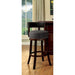 LYNSEY Dark Oak/Gray 29" Bar Stool - Casa Morelos / Coahuila Furniture (Oklahoma City, OK)
