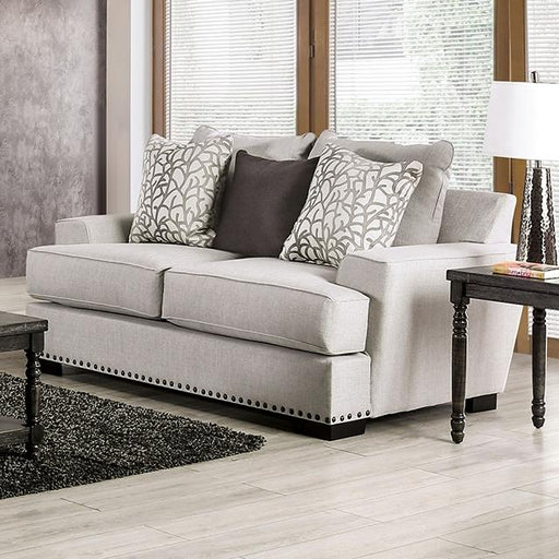 PICOTEE Loveseat, Light Gray/Black - Casa Morelos / Coahuila Furniture (Oklahoma City, OK)