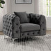 SAPPHIRA Chair, Dark Gray - Casa Morelos / Coahuila Furniture (Oklahoma City, OK)