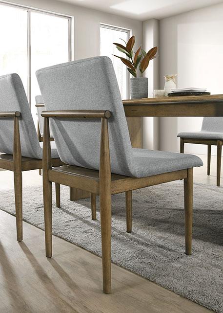 ST GALLEN Side Chair (2/CTN), Natural Tone/Light Gray - Casa Morelos / Coahuila Furniture (Oklahoma City, OK)