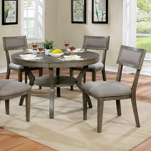 Leeds Gray Round Dining Table - Casa Morelos / Coahuila Furniture (Oklahoma City, OK)