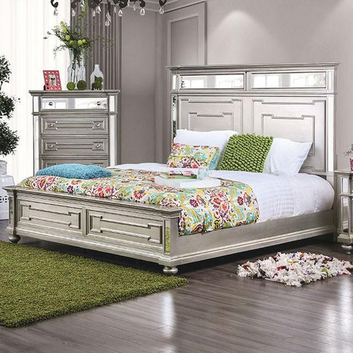Salamanca Silver Cal.King & Queen Bed - Casa Morelos / Coahuila Furniture (Oklahoma City, OK)