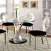 VALO Silver/Black Round Dining Table - Casa Morelos / Coahuila Furniture (Oklahoma City, OK)