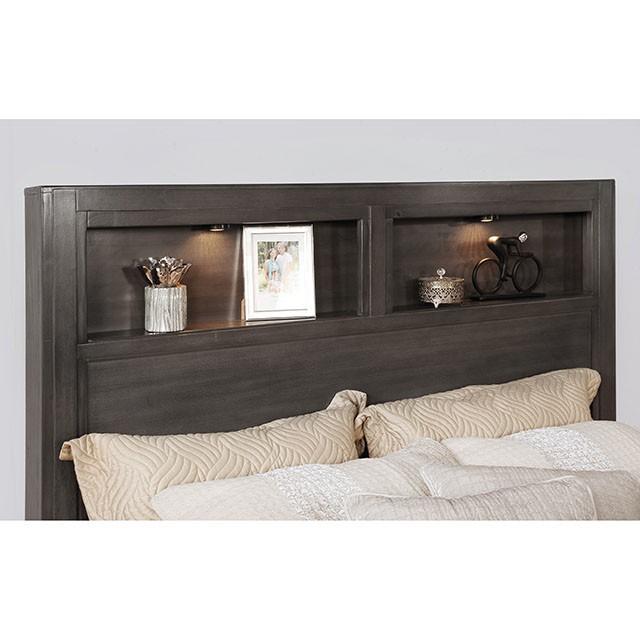 KARLA Cal.King, E.King & Queen Bed, Gray & White - Casa Morelos / Coahuila Furniture (Oklahoma City, OK)