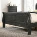 Louis Philippe E.King Bed Black, Cherry, & Gray - Casa Morelos / Coahuila Furniture (Oklahoma City, OK)