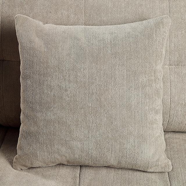 LYNDA Loveseat w/ Pillows, Light Gray - Casa Morelos / Coahuila Furniture (Oklahoma City, OK)