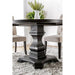 NERISSA Antique Black Round Table, Antique Black - Casa Morelos / Coahuila Furniture (Oklahoma City, OK)