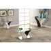 SLOANE White/Dark Gray/Chrome End Table - Casa Morelos / Coahuila Furniture (Oklahoma City, OK)