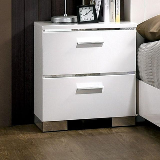 Malte White Night Stand - Casa Morelos / Coahuila Furniture (Oklahoma City, OK)