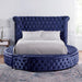 SANSOM E.King & Queen Bed, Black, Blue, & Grey - Casa Morelos / Coahuila Furniture (Oklahoma City, OK)