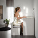 Ashbourne Bedside Vanity Set with Stool Contemporary - Casa Morelos / Coahuila Furniture (Oklahoma City, OK)