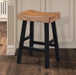 Biasca 24" Stool (2/CTN) White, Brown, & Black - Casa Morelos / Coahuila Furniture (Oklahoma City, OK)