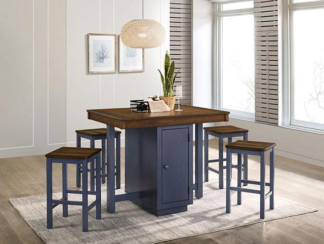 Azurine 5 Pc. Counter Ht. Set - Casa Morelos / Coahuila Furniture (Oklahoma City, OK)