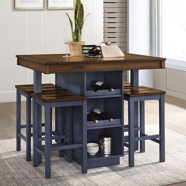 Azurine 5 Pc. Counter Ht. Set - Casa Morelos / Coahuila Furniture (Oklahoma City, OK)