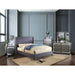 Anabelle Bed Blue & Gray - Casa Morelos / Coahuila Furniture (Oklahoma City, OK)