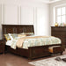 Castor Bed Black, Chrome, & White - Casa Morelos / Coahuila Furniture (Oklahoma City, OK)
