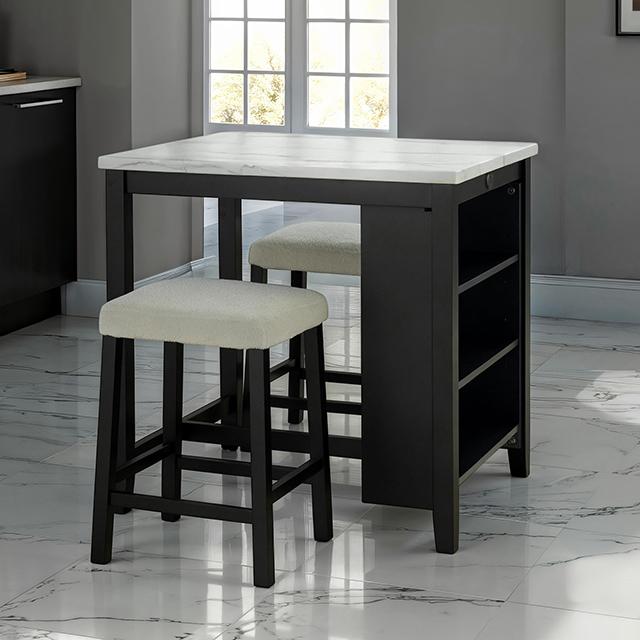 Chalcedony 3 Pc. Dining Table Set - Casa Morelos / Coahuila Furniture (Oklahoma City, OK)