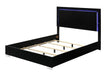 Sinistra E.King & Queen Bed White, Black & Beige - Casa Morelos / Coahuila Furniture (Oklahoma City, OK)