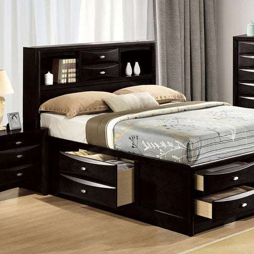 Zosimo Bed Black, Chrome, & Grey - Casa Morelos / Coahuila Furniture (Oklahoma City, OK)