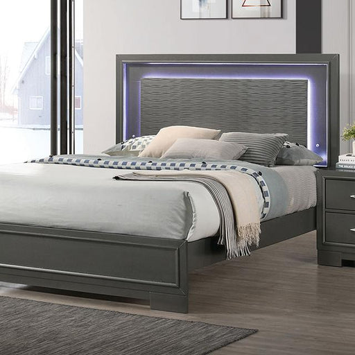ALISON Cal.King, E.King, Full, Queen Bed, Dark Walnut - Casa Morelos / Coahuila Furniture (Oklahoma City, OK)