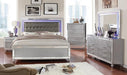 Brachium Bed White & Silver - Casa Morelos / Coahuila Furniture (Oklahoma City, OK)