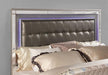 Brachium Bed White & Silver - Casa Morelos / Coahuila Furniture (Oklahoma City, OK)