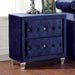 Alzire Black & Blue Night Stand - Casa Morelos / Coahuila Furniture (Oklahoma City, OK)