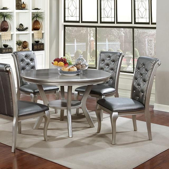 Amina Champagne Round Table - Casa Morelos / Coahuila Furniture (Oklahoma City, OK)