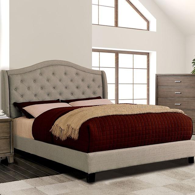 Carly Bed Grey & Brown - Casa Morelos / Coahuila Furniture (Oklahoma City, OK)