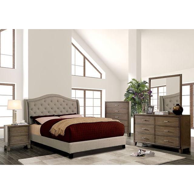 Carly Bed Grey & Brown - Casa Morelos / Coahuila Furniture (Oklahoma City, OK)