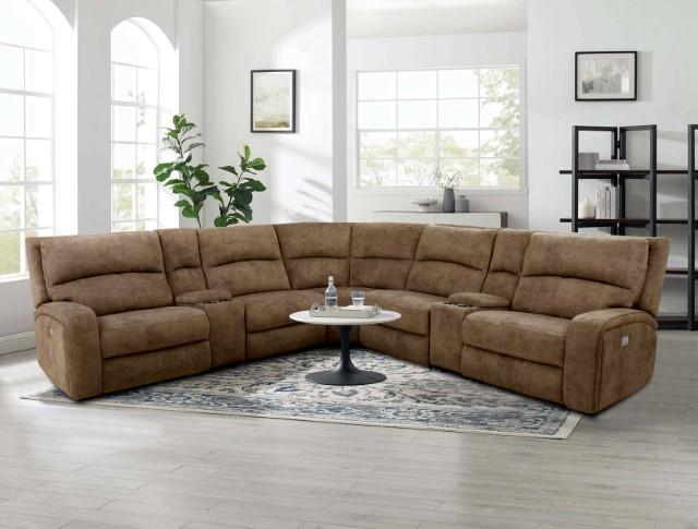 APOSTOLOS Power Sectional, Brown - Casa Morelos / Coahuila Furniture (Oklahoma City, OK)
