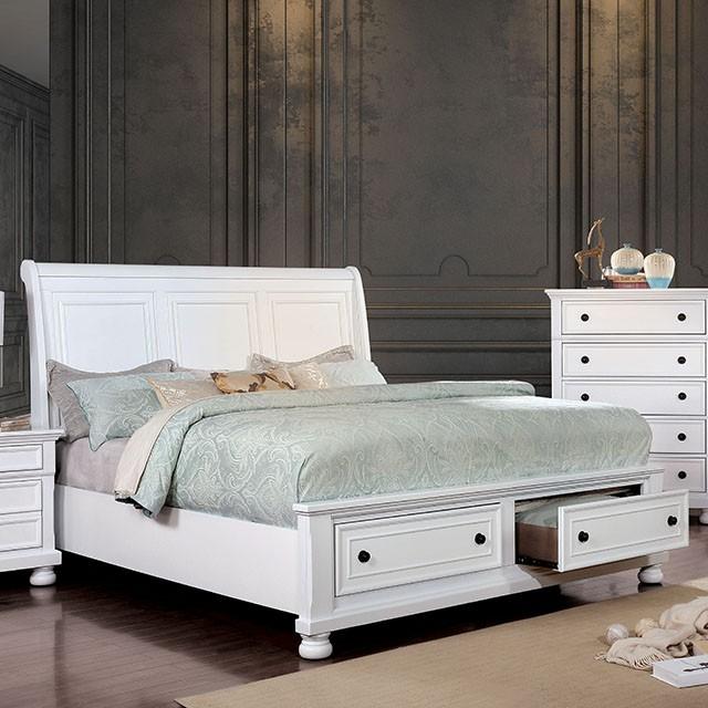 Castor Brown Cherry Queen, E.King, & Cal.King Bed - Casa Morelos / Coahuila Furniture (Oklahoma City, OK)