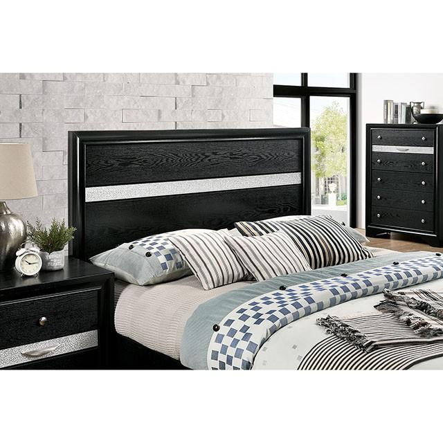 CHRISSY E.King, Full, & Queen Bed White, Grey, & Black - Casa Morelos / Coahuila Furniture (Oklahoma City, OK)