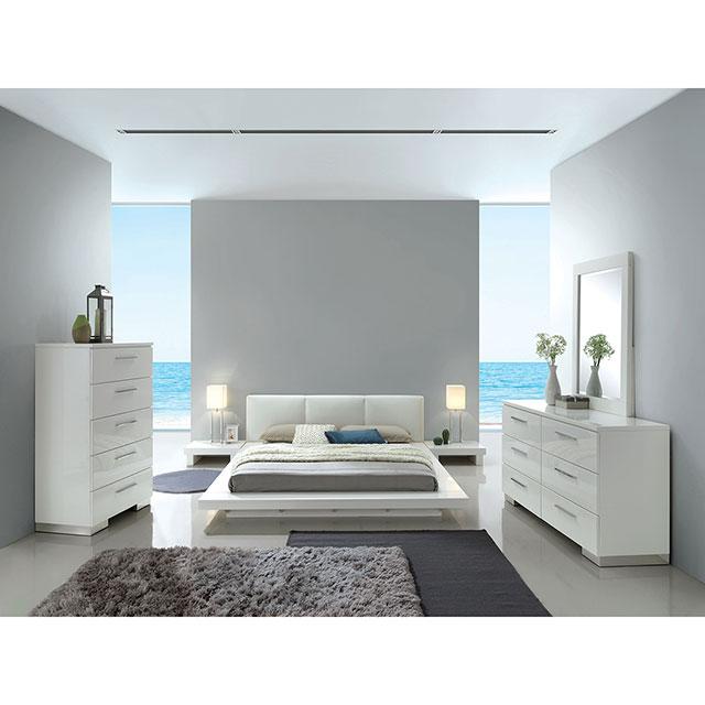 Christie Glossy White Mirror - Casa Morelos / Coahuila Furniture (Oklahoma City, OK)