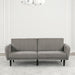 Aristide Futon Sofa Grey & Brown - Casa Morelos / Coahuila Furniture (Oklahoma City, OK)